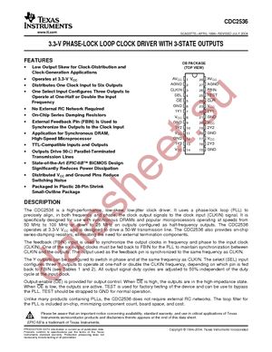 CDC2536DB datasheet  